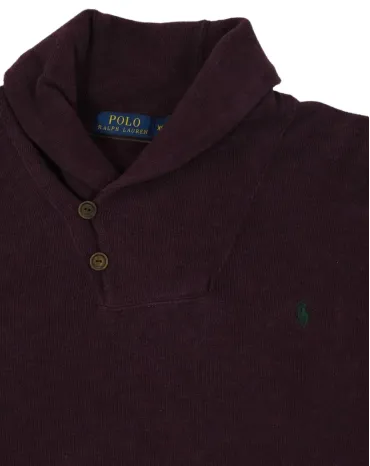 JERSEY CUELLO CHAL POLO RALPH LAUREN HOMBRE GRANATE