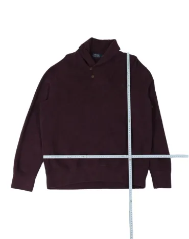 JERSEY CUELLO CHAL POLO RALPH LAUREN HOMBRE GRANATE