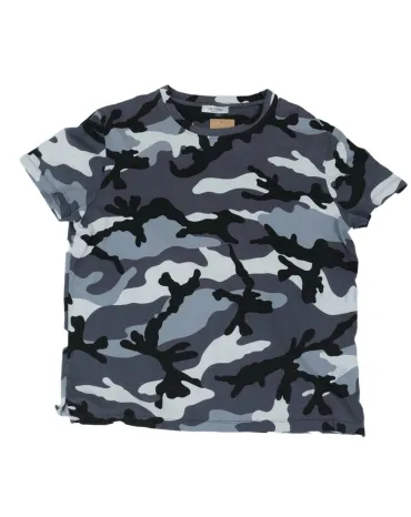 CAMISETA VALENTINO UNISEX CAMUFLAJE GRIS Y NEGRO