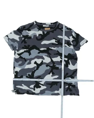 CAMISETA VALENTINO UNISEX CAMUFLAJE GRIS Y NEGRO