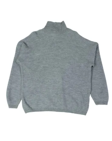JERSEY CUELLO ALTO CON CREMALLERA LACOSTE HOMBRE GRIS