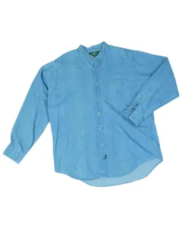 CAMISA DENIM HOMBRE AZUL CLARO