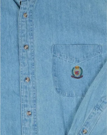 CAMISA VAQUERA HUNT CLUB AZUL CLARO