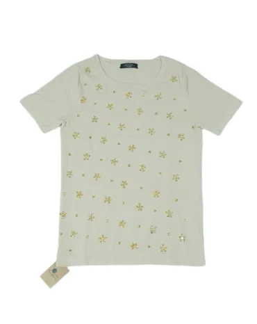 CAMISETA MAXMARA MANGA CORTA MUJER BEIGE