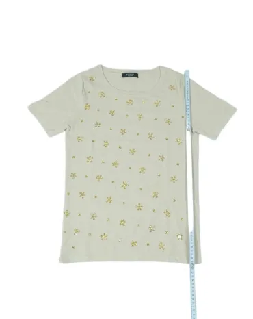 CAMISETA MAXMARA MANGA CORTA MUJER BEIGE