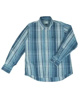 CAMISA AVIREX HOMBRE AZUL Y BLANCO