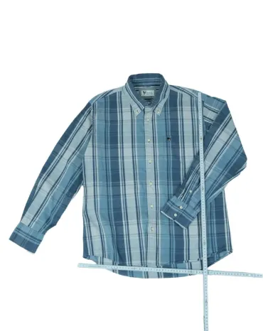 CAMISA AVIREX HOMBRE AZUL Y BLANCO
