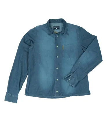 CAMISA VAQUERA ARMANI JEANS HOMBRE AZUL DENIM