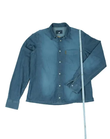 CAMISA VAQUERA ARMANI JEANS HOMBRE AZUL DENIM