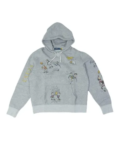 SUDADERA POLO RALPH LAUREN CON CAPUCHA UNISEX GRIS
