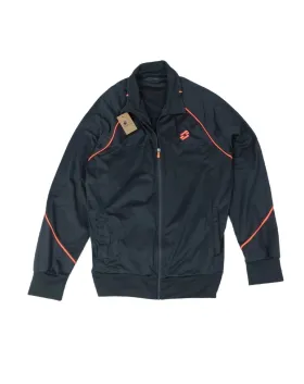 CHAQUETA LOTTO TRACK NEGRO NARANJA