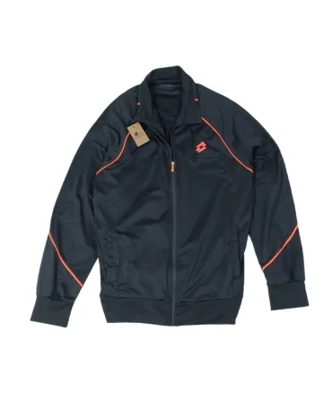 CHAQUETA LOTTO TRACK NEGRO NARANJA