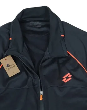 CHAQUETA LOTTO TRACK NEGRO NARANJA