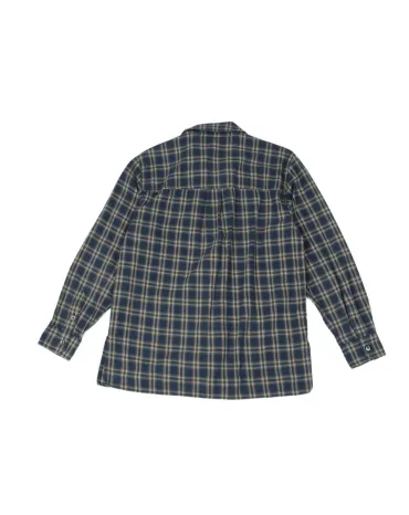 CAMISA MARELLA CUADROS UNISEX AZUL MARINO Y BEIGE