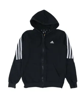 SUDADERA CON CREMALLERA ADIDAS UNISEX NEGRA