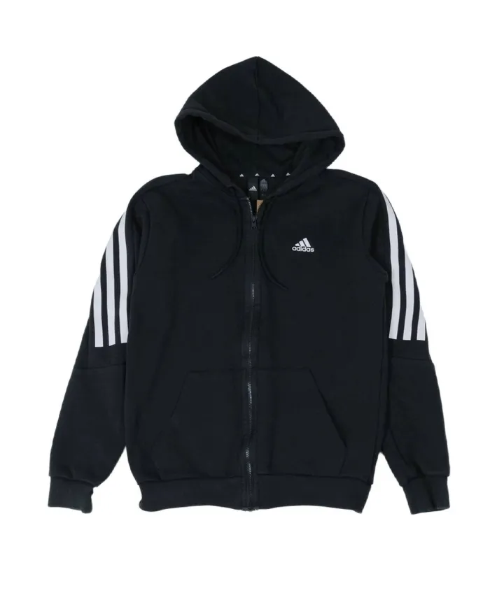 SUDADERA CON CREMALLERA ADIDAS UNISEX NEGRA
