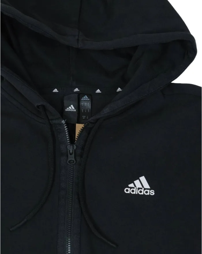 SUDADERA CON CREMALLERA ADIDAS UNISEX NEGRA