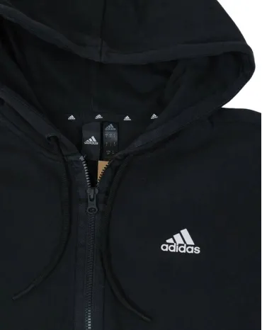 SUDADERA CON CREMALLERA ADIDAS UNISEX NEGRA