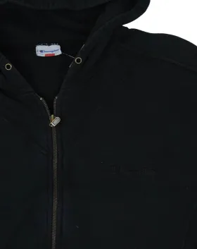 SUDADERA CHAMPION CON CREMALLERA UNISEX NEGRA