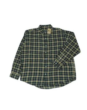 CAMISA POLO JEANS RALPH LAUREN DE CUADROS AZUL MARINO Y MOSTAZA