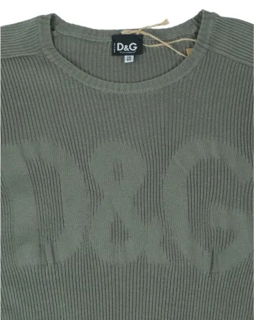 JERSEY DE PUNTO D&G MUJER VERDE OLIVA