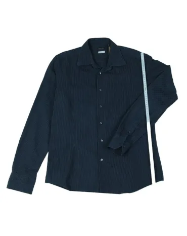 CAMISA VALENTINO SLIM  FIT HOMBRE AZUL MARINO