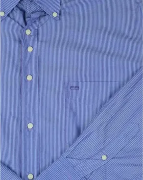 CAMISA BALENCIAGA ALGODON MANGA LARGA HOMBRE AZUL CLARO