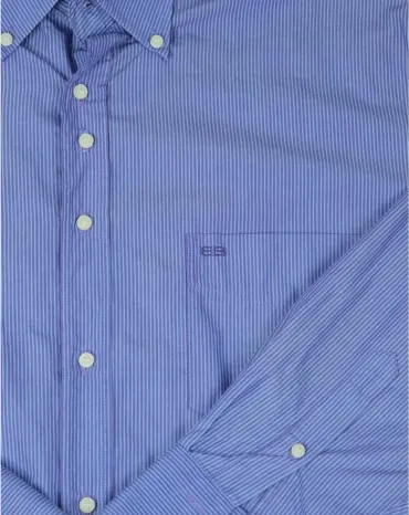 CAMISA BALENCIAGA ALGODON MANGA LARGA HOMBRE AZUL CLARO