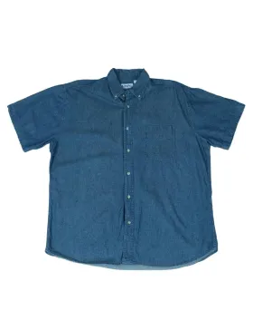 CAMISA CINTAS DENIM HOMBRE AZUL