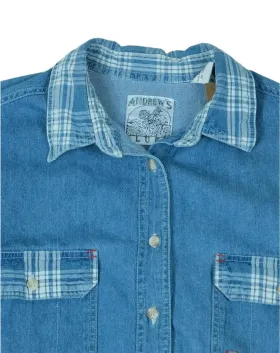 CAMISA VAQUERA ANDREW BLUES AZUL CLARO