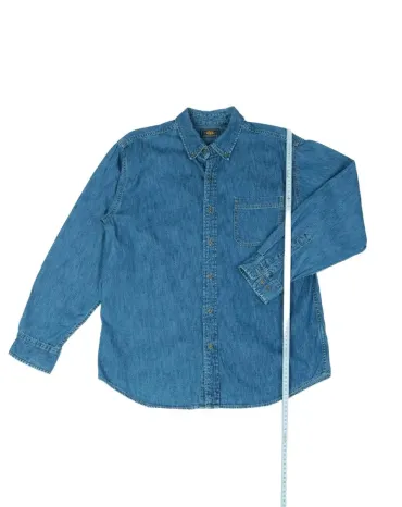 CAMISA ROUTE 66 VAQUERA UNISEX AZUL DENIM