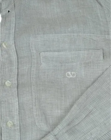 CAMISA VALENTINO LINO HOMBRE GRIS CLARO