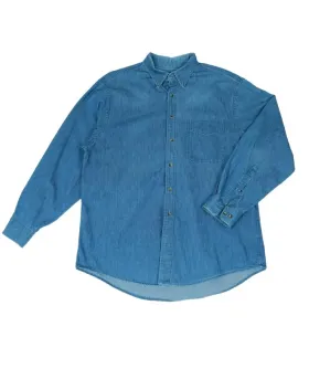 CAMISA LANDS END VAQUERA AZUL