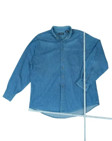CAMISA LANDS END VAQUERA AZUL