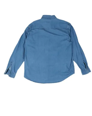 CAMISA VAQUERA CARRERA HOMBRE AZUL DENIM