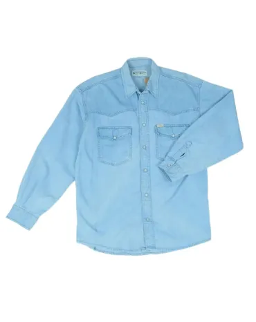 CAMISA VAQUERA GENERAL COMPANY HOMBRE AZUL CLARO