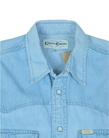 CAMISA VAQUERA GENERAL COMPANY HOMBRE AZUL CLARO