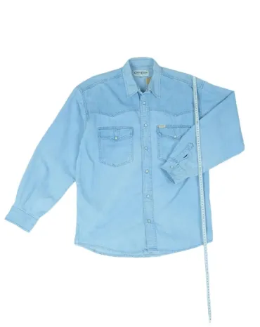 CAMISA VAQUERA GENERAL COMPANY HOMBRE AZUL CLARO