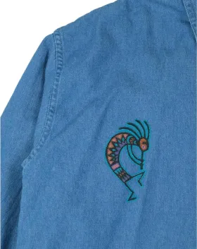 CAMISA PARADISE VAQUERA UNISEX AZUL DENIM