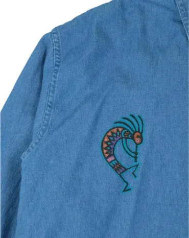 CAMISA PARADISE VAQUERA UNISEX AZUL DENIM