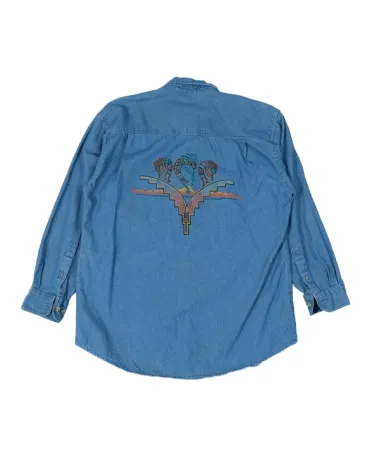 CAMISA PARADISE VAQUERA UNISEX AZUL DENIM