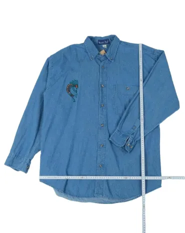 CAMISA PARADISE VAQUERA UNISEX AZUL DENIM