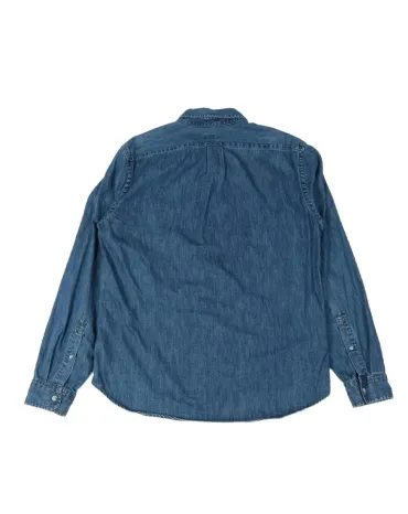 CAMISA J. CREW DENIM HOMBRE AZUL