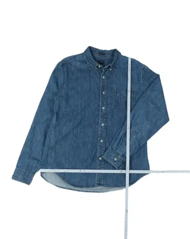 CAMISA J. CREW DENIM HOMBRE AZUL