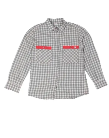 CAMISA BELFE CUADROS GRIS