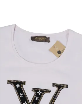 CAMISETA DE MANGA CORTA LOUIS VUITTON MUJER ROSA CLARO