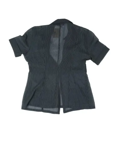 BLAZER CORTO ROCCOBAROCCO MUJER NEGRO RAYADO