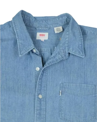 CAMISA LEVIS MANGA CORTA HOMBRE AZUL CLARO