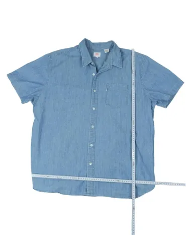 CAMISA LEVIS MANGA CORTA HOMBRE AZUL CLARO