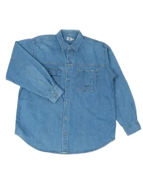 CAMISA VAQUERA CALVIN KLEIN UNISEX AZUL DENIM